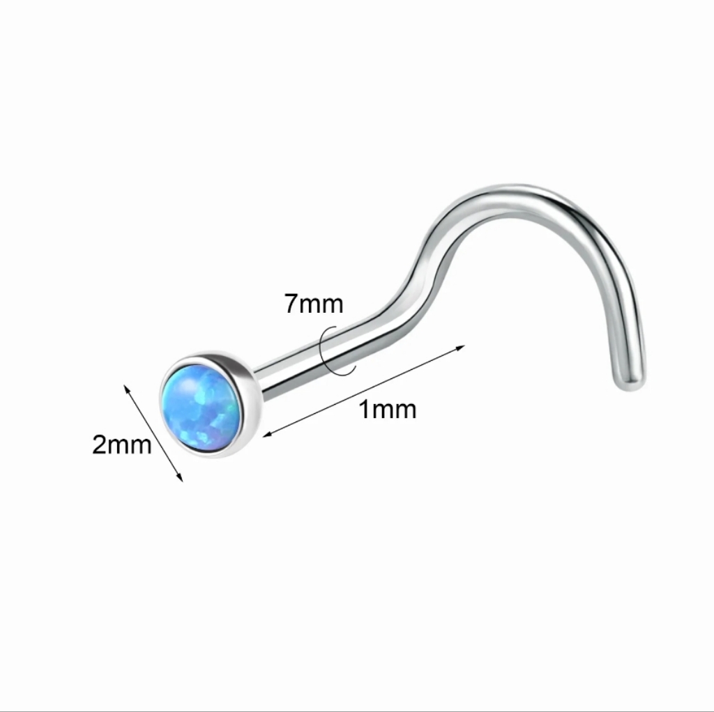 Opal Nose Ring